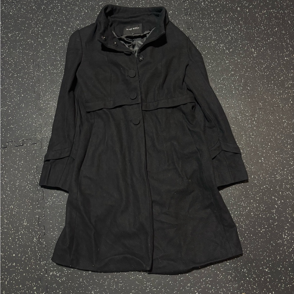 Nine West Black Trench Coat